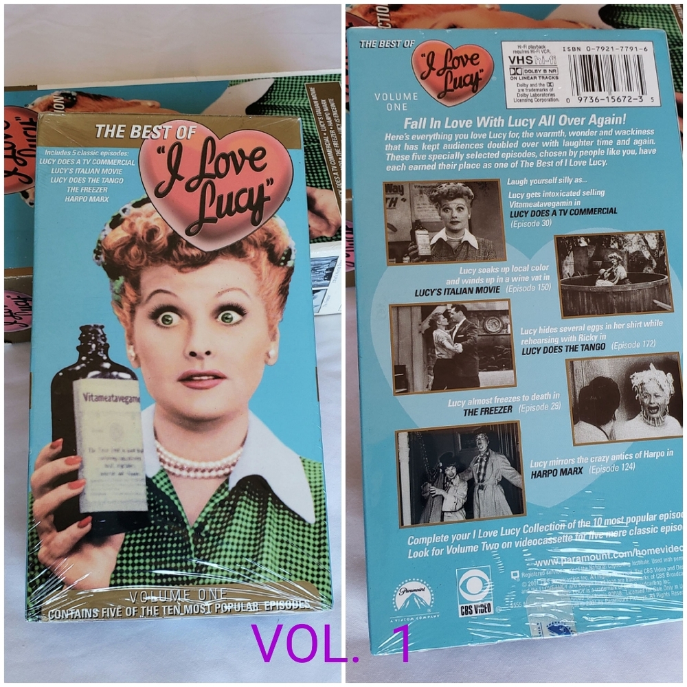 ♡Two "I love Lucy" collection Vol 1 & 2 VHS♡ - Picture 3 of 7